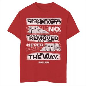 Футболка с рисунком «Звездные войны, мандалорец» для мальчиков 8–20 лет, вы когда-нибудь снимали шлем? Star Wars