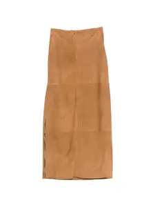 Юбка с панелями и разрезом Erika Cavallini, коричневый