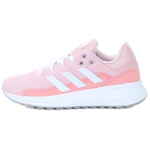 Женские розовые противоскользящие износостойкие низкие кроссовки для бега Adidas Neo