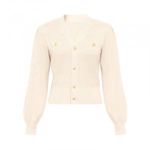 Шерстяной вязаный кардиган Deep Breath с металлической пряжкой, черный