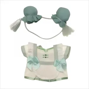 Костюм для куклы в китайском стиле cute bun head Enlightenment, зеленый