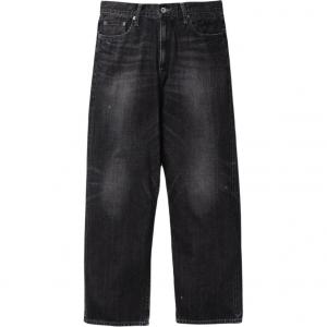 Выстиранные хлопковые джинсы Neighborhood, черный