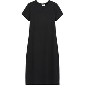 Женское платье с коротким рукавом GAP, черный