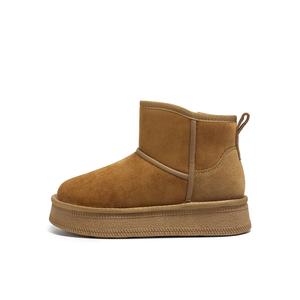 Теплые короткие зимние ботинки для женщин KEKAFU, Camel