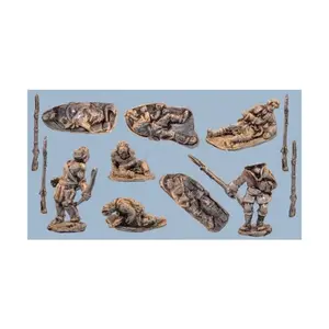 Мертвые и раненые, Drums on the Mohawk Miniatures - French & Indian War - Assorted (15mm)