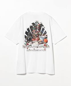 Футболка, принт "Шведский стол" BEAMS T, белый