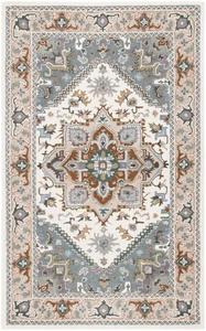 Ковер SAFAVIEH, 69 x 122 см, Heritage Collection, Ivory & Light Blue, ручной работы традиционный восточный, шерсть ручной работы, идеально для гостиной, спальни, столовой (HG625L-24)