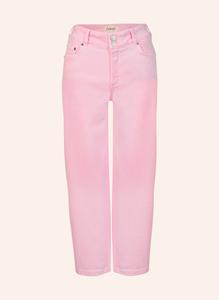 Укороченные джинсы 7/8 из денима с высокой посадкой Item M6, бежевый