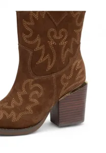 Ковбойские/Байкерские ботильоны Alma En Pena, Camel