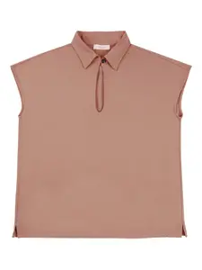 Рубашка поло с вырезом Zanone, розовый
