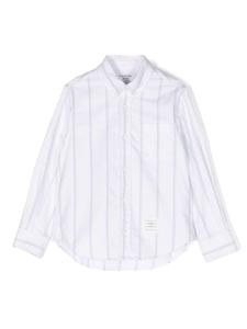 Thom Browne Kids рубашка в полоску, белый