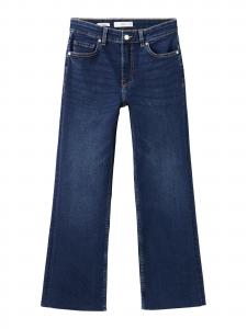 MANGO Джинсы-клеш 'SIENNA' в темно-синем цвете