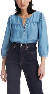 Женская блузка Levi's Halsey с рукавом 3/4, Mid Summer Blue