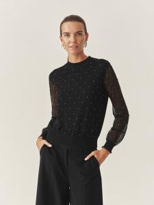 TATUUM Свитер 'MESHY' в черном цвете