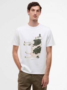 Футболка Paul Smith с коротким рукавом и принтом коровы, хлопок, Regular Fit Barbour, White