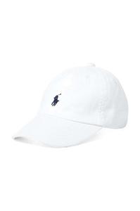 Хлопчатобумажная шапка Polo Ralph Lauren, белый