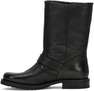 Женские короткие ботинки Frye Veronica из цельнозерновой кожи с антикварной металлической фурнитурой, конструкции Goodyear Welt и резиновой подошвой с протектором - высота голенища 6 ¾”, Black - Kappa