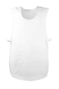 Zollner Фартук, один размер, 50% полиэстер, 50% хлопок, белый