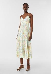 Повседневное платье FLORALES MIDI MIT RÜCKENAUSSCHNITT comma, белый