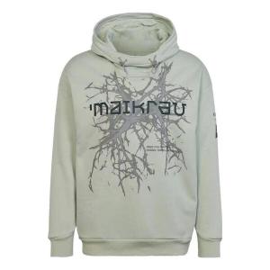 Толстовка Adidas Terrex x and Wander Graphic Hoodie 'Linen Green', зеленый