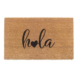 КоверSmith Hola Script Heart Corazon Doormat RugSmith, черный
