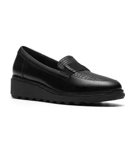 Женские лоферы Sharon Pace Slip-On Clarks, черный