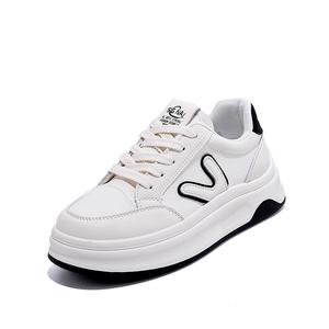 TAFN Низкие женские кроссовки для скейтбординга бежево-черного цвета