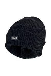 Шапка-бини из синели с термоизоляционной подкладкой 3M, 40 г THMO, черный