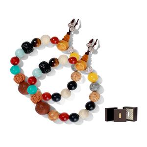 Звездолунные браслеты из семян бодхи Unisex AWD, Hand String A Pair + Inheritance Gift Box