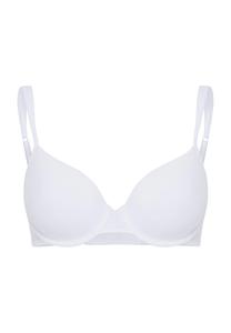Бюстгальтер на косточках с двойными бретелями регулируемый и поддерживающий Skiny, белый