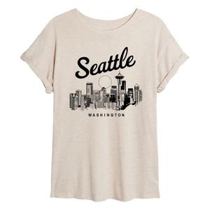 Футболка Juniors Seatle Washington большого размера Licensed Character, бежевый