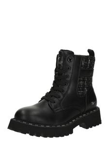 Ботильоны на шнуровке MUSTANG, черный