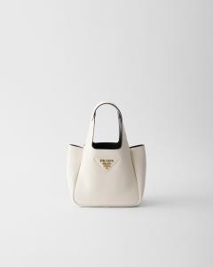 Мини-сумка из кожи Prada, белый
