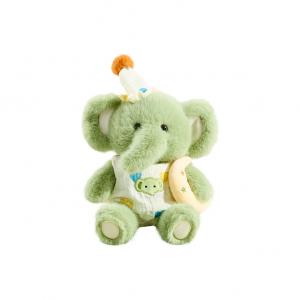 Плюшевая кукла Bear Small Elephant Puppy высотой 21 см The Green Party, зеленый