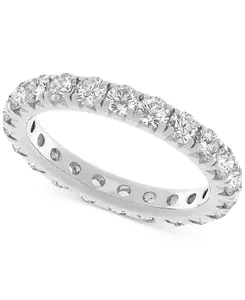 Кольцо с бриллиантами (2 карата) из 14-каратного золота (также из платины) Macy'S, platinum