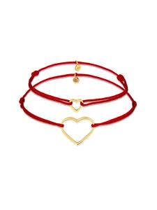 Elli Браслет из серебра 925 пробы с золотым сердечком