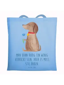 Сумка для переноски Mr & Mrs Panda Hund Blume, небесно-синий