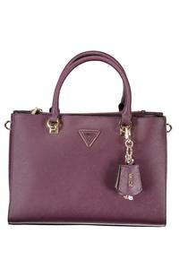 Женская сумка Guess Jeans с короткими ручками и брелком, фиолетовый