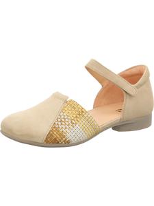 THINK! Балетки с ремешком 'Guad2' в крапчатом бежевом цвете