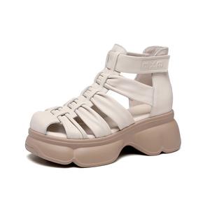 Golden Silk Rabbit Римские сандалии женские бежевые, цвет Beige