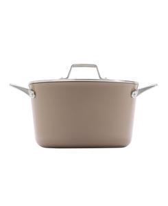 Кастрюля Premier Ceramic Nonstick объемом 7 кварт с крышкой Calphalon, Mushroom Grey