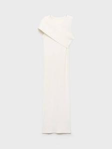 Parisi асимметричное платье миди без рукавов с бретелями Mango, White