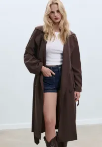 Свободный тренчкот Stradivarius, Dark Brown
