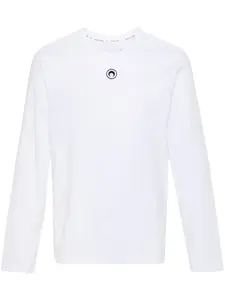 Футболка Crescent Moon с длинными рукавами Marine Serre, белый