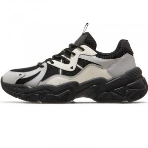 CAMEL Небула амортизирующие износостойкие облегченные низкие массивные кроссовки мужские черно-белые/икорно-серые, цвет Black White/Caviar Gray