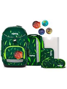 Ergobag Набор школьных рюкзаков, 6 предметов. Яркий зеленый цвет