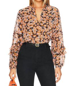 Блузка с защипами в стиле Harvest Sanctuary