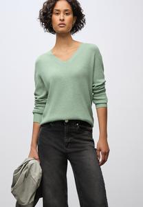 Джемпер Street One BASIC V-NECK, Grün/Light Green