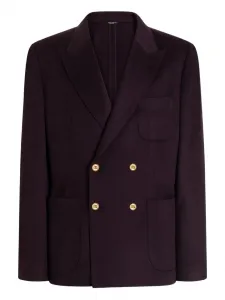 Двубортный пиджак на пуговицах Dolce & Gabbana, фиолетовый