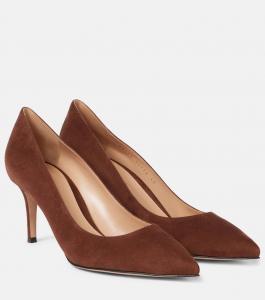 Туфли Gianvito 70 из замши Gianvito Rossi, коричневый